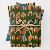 Ik hou van paarden inpakpapier vel (In situ)