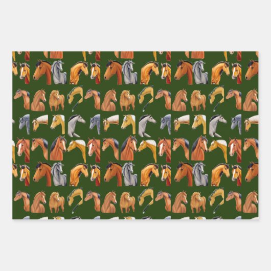 Ik hou van paarden inpakpapier vel (Voorkant)