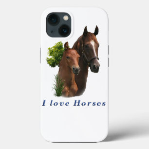 Ik hou van paarden iPhone 13 hoesje