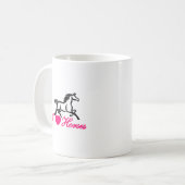 Ik hou van paarden koffiemok (Voorkant links)