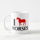 Ik hou van paarden koffiemok (Links)