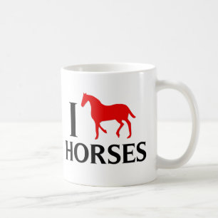 Ik hou van paarden koffiemok