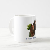 Ik hou van paarden koffiemok (Voorkant links)