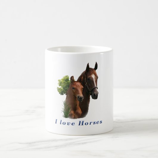 Ik hou van paarden koffiemok (Center)