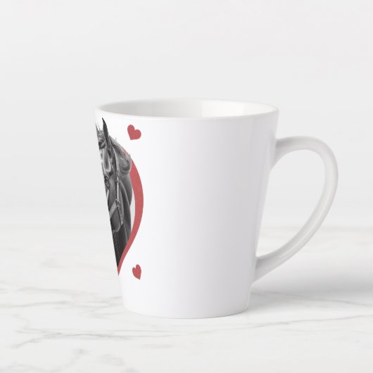 Ik hou van paarden latte mok (Rechts)