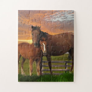 Ik hou van paarden legpuzzel