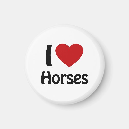 Ik hou van paarden magneet (Voorkant)