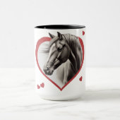 Ik hou van paarden mok (Midden)