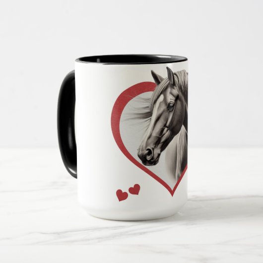 Ik hou van paarden mok (Voorkant links)