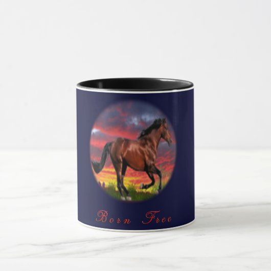 Ik hou van paarden mok (Midden)
