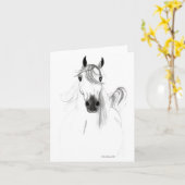 Ik hou van paarden Note Kaart (Gele Bloem)