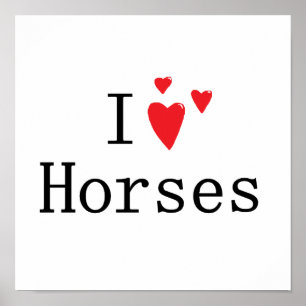 Ik hou van paarden poster