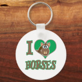 Ik hou van paarden sleutelhanger (Voorkant)