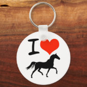 Ik hou van paarden sleutelhanger (Voorkant)