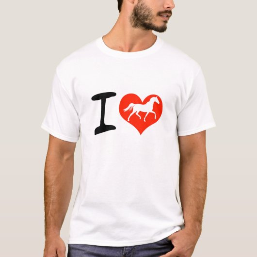 Ik hou van paarden t-shirt (Voorkant)