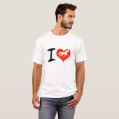 Ik hou van paarden t-shirt (Voorkant volledig)
