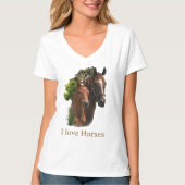 Ik hou van paarden t-shirt (Voorkant)