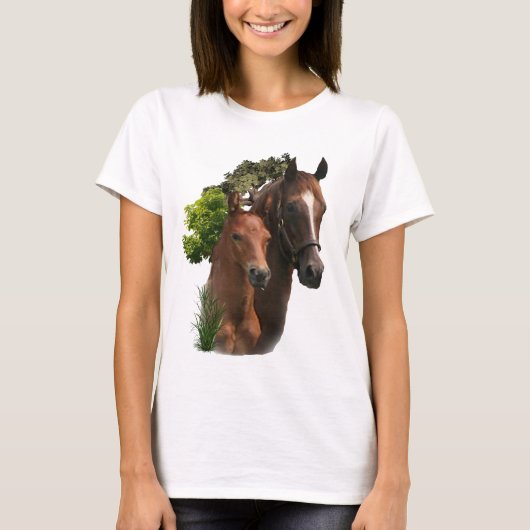 Ik hou van paarden T-Shirt (Voorkant)