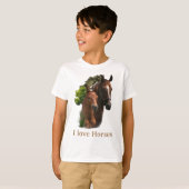 Ik hou van paarden t-shirt (Voorkant volledig)