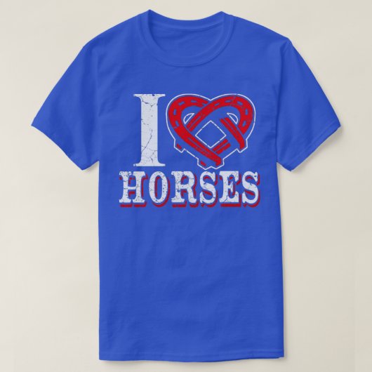 Ik hou van paarden t-shirt (Design voorkant)