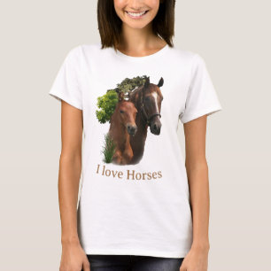 Ik hou van paarden T-Shirt