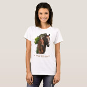 Ik hou van paarden T-Shirt (Voorkant volledig)