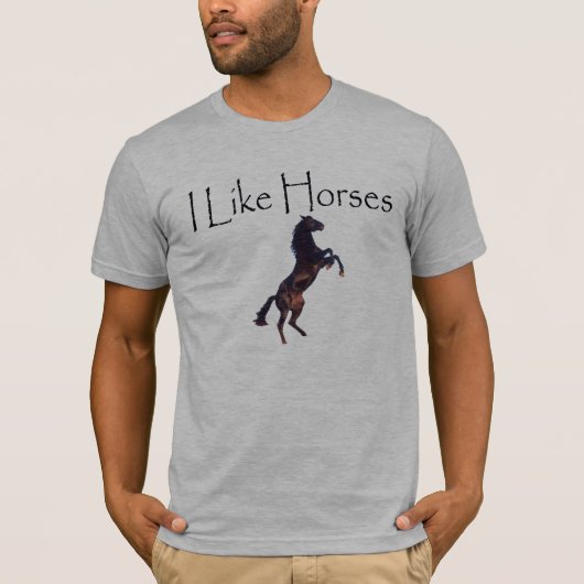 Ik hou van paarden t-shirt (Voorkant)