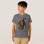 Ik hou van paarden t-shirts (Voorkant volledig)