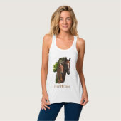 Ik hou van paarden tanktop (Volledige Voorkant)