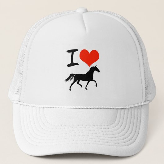 Ik hou van paarden trucker pet (Voorkant)