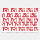 Ik hou van paarden, van paardenliefde inpakpapier vel (Voorkant)