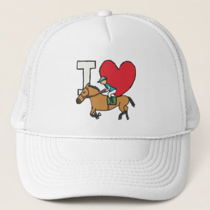 Ik hou van paardrijden trucker pet