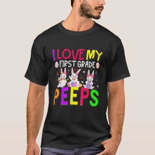 Ik hou van paaseieren van de eerste graad t-shirt