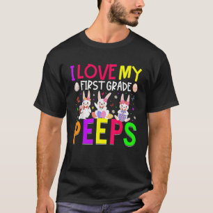 Ik hou van paaseieren van de eerste graad t-shirt