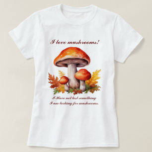 Ik hou van paddenstoelen t-shirt