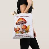 Ik hou van paddenstoelen tote bag (Dichtbij)