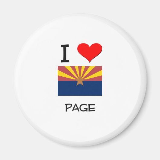 Ik hou van PAGE Arizona Magneet (Voorkant)