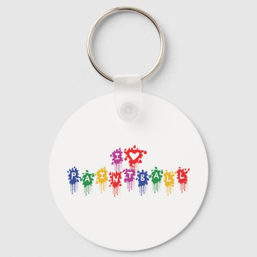 Ik Hou Van Paintball Sleutelhanger (Voorkant)