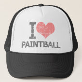 Ik hou van Paintball Trucker Pet (Voorkant)