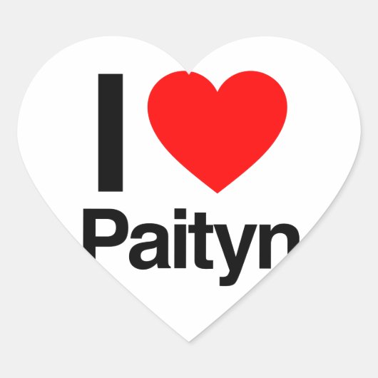 ik hou van paityn hart sticker (Voorkant)