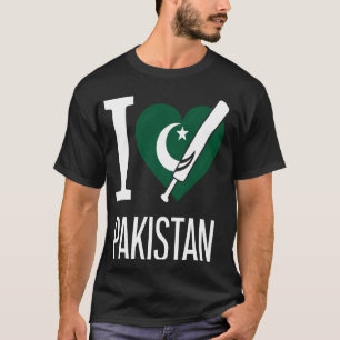 Ik hou van Pakistaans cricket T-shirt