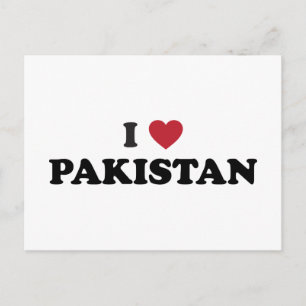 Ik hou van Pakistan Briefkaart
