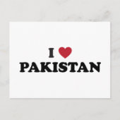 Ik hou van Pakistan Briefkaart (Voorkant)