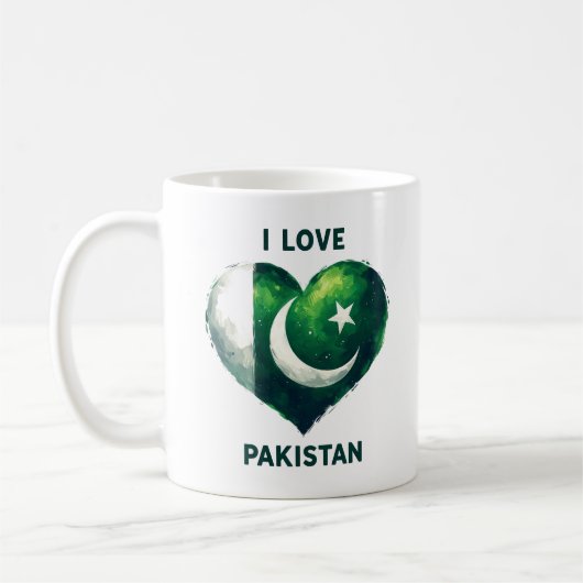 Ik hou van Pakistan Koffiemok (Links)