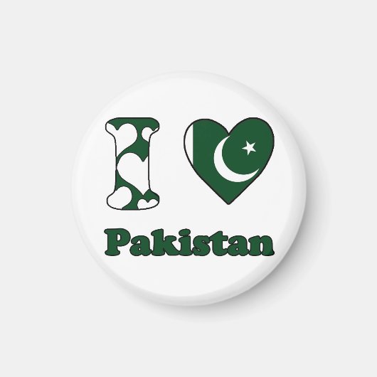 Ik hou van Pakistan Magneet (Voorkant)