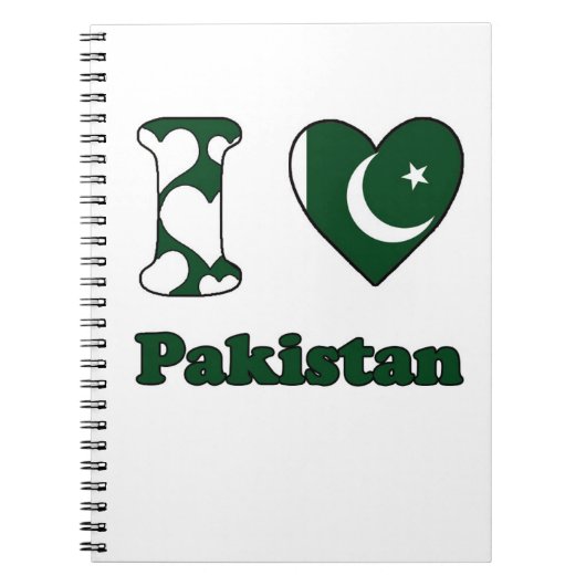 Ik hou van Pakistan Notitieboek (Voorkant)