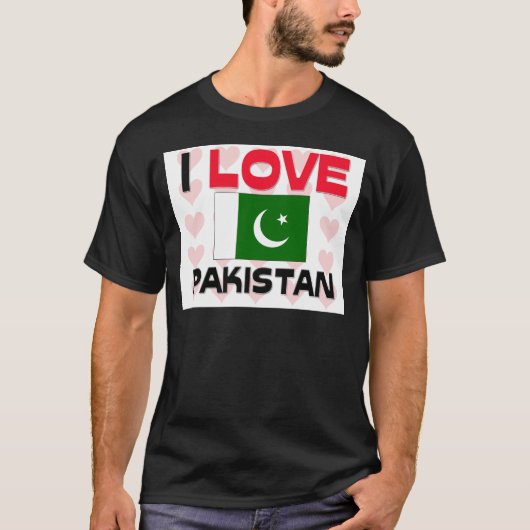 Ik hou van Pakistan T-shirt (Voorkant)