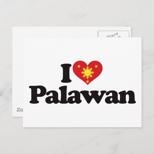 Ik hou van Palawan Briefkaart (Voorkant / Achterkant)