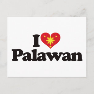 Ik hou van Palawan Briefkaart