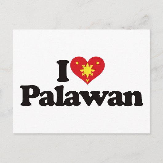 Ik hou van Palawan Briefkaart (Voorkant)